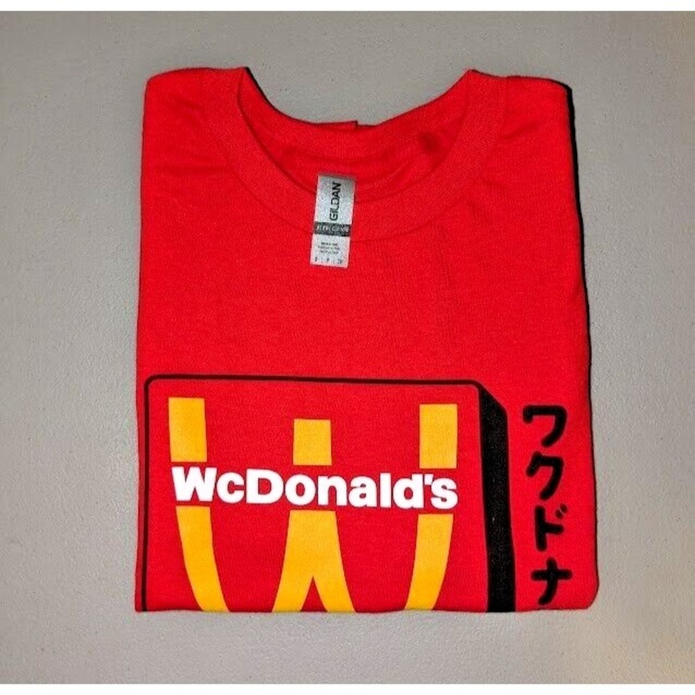 Authentic McDonald's WcDonald's Red Crew Member Small T Shirt - Picture 9 of 9